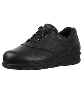 SAS Women's Freetime Sneakers Shoes Black Leather Size 8 M SUPPORT WORK *NOTE *